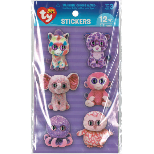 Beanie Boos Stickers 12/Pkg
