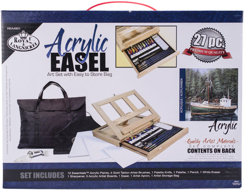 Easel Art Set W/Easy To Store Bag