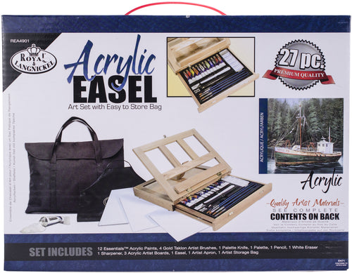 Easel Art Set W/Easy To Store Bag