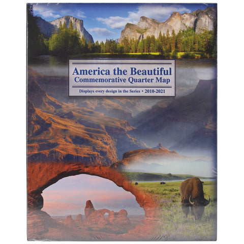 America The Beautiful Commemorative Quarter Map