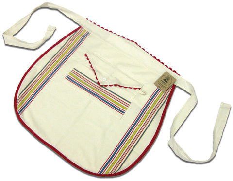 Aunt Martha's Vintage Stripe Waist Apron 28"X26"