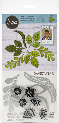 Sizzix Framelits Die & Stamp Set By David Tutera 4/Pkg