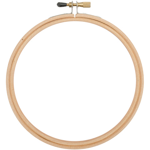 Frank A. Edmunds Wood Embroidery Hoop W/Round Edges 6"