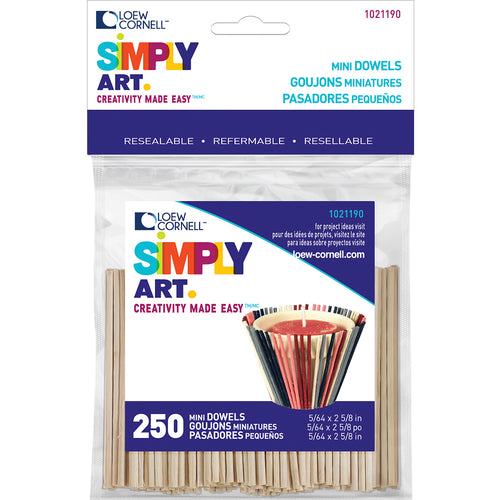 Simply Art Wood Mini Dowels 2-5/8"