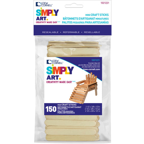 Simply Art Wood Mini Craft Sticks