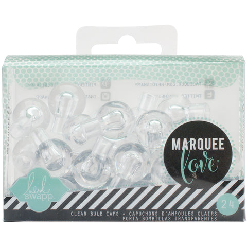 Heidi Swapp Marquee Love Bulb Caps .75" 24/Pkg