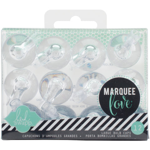 Heidi Swapp Marquee Love Bulb Caps 1" 12/Pkg