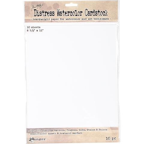 Tim Holtz Distress Watercolor Cardstock 10/Pkg