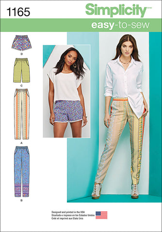 Simplicity Easy-To-Sew Pull-On Pants & Shorts