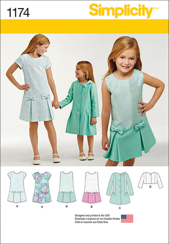 Simplicity Girls Dress Coat & Jacket