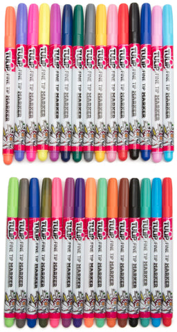Tulip Fine Tip Markers W/Storage Tub 30/Pkg