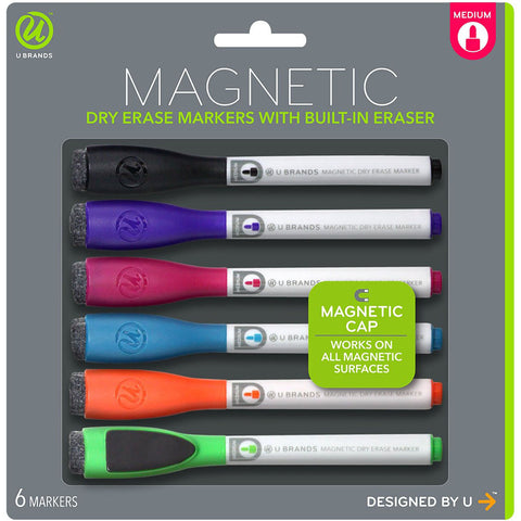 Dry Erase Medium Point Markers 6/Pkg