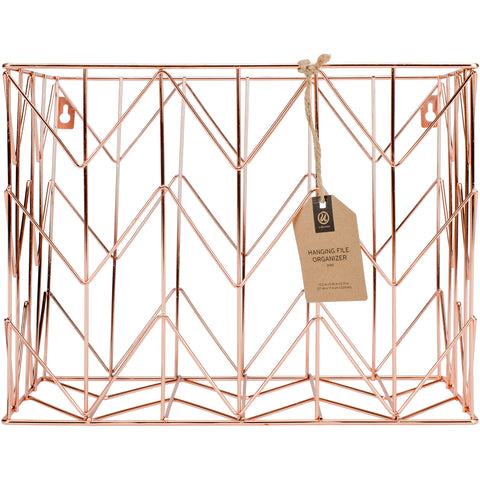 Wire Hanging File Basket 1/Pkg
