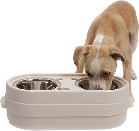 Pet Zone Store-N-Feed Junior Raised Dog Bowl Feeder