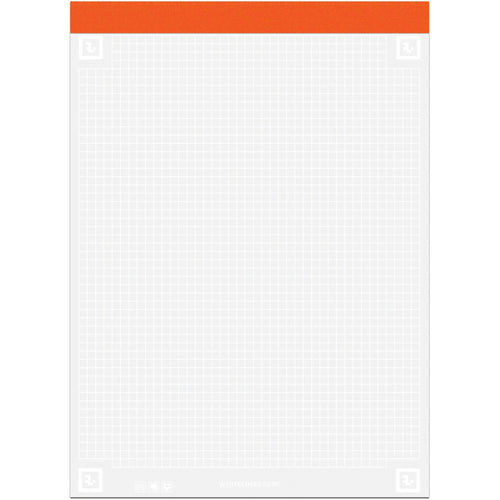 Whitelines Graphed Legal Pad 8.5"X11.75" 40 Sheets