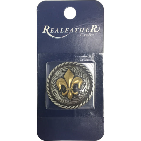 Concho Gold & Nickel Screwback 1.25"