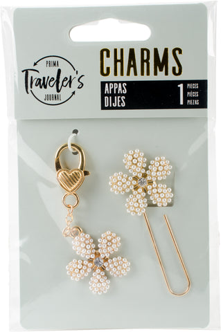 Prima Marketing Traveler's Journal Clip & Charm 2/Pkg