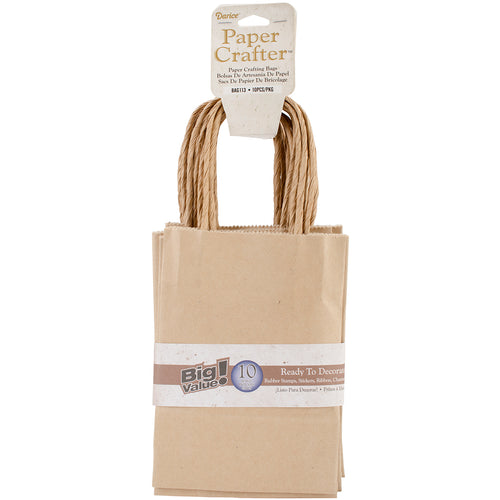 Darice Paper Bags 4.72"X6.7"X1.97" 10/Pkg