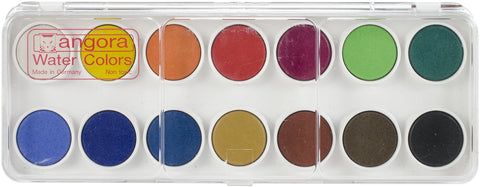 Angora 14 Pan Watercolour Set