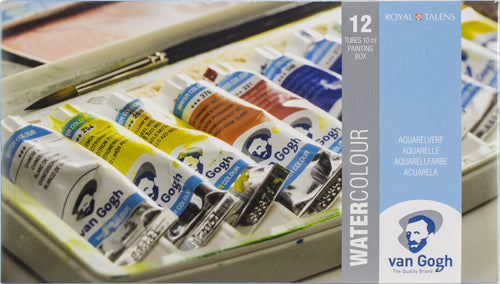 Van Gogh Watercolour 12 Tubes Plastic Pocket Box