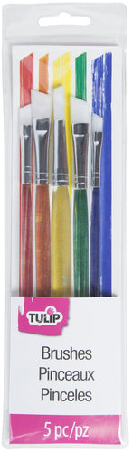 Fabric Paintbrushes 5/Pkg