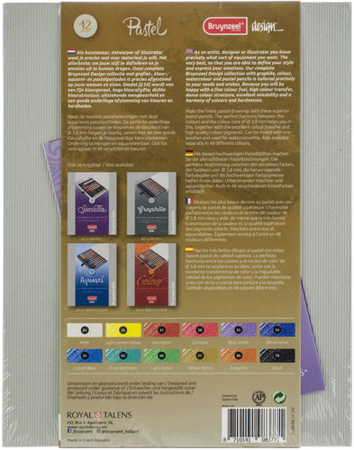Bruynzeel Design Pastel Pencil Set 12/Pkg