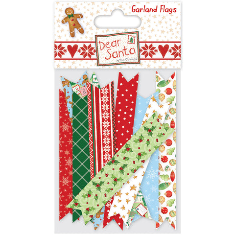 Helz Dear Santa Garland Flags