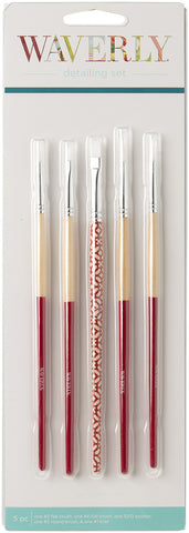 Waverly Brushes Detailing Set 5/Pkg