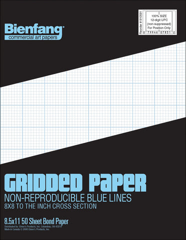Bienfang Gridded Paper Pad 8.5"X11"