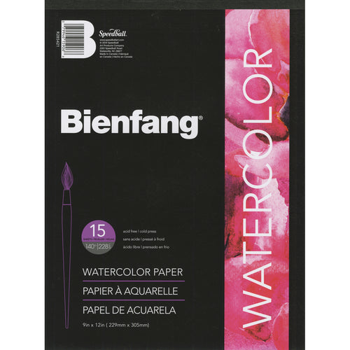 Bienfang Watercolor Paper Pad 9"X12"