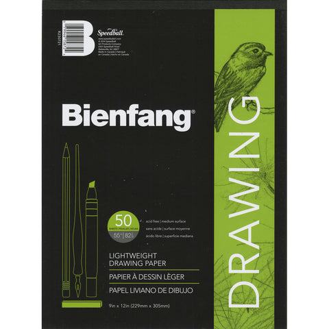 Bienfang Lightweight Drawing Paper Pad 9"X12"