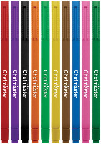 Chefmaster Dual-Tip Food Decorating Pens 10/Pkg