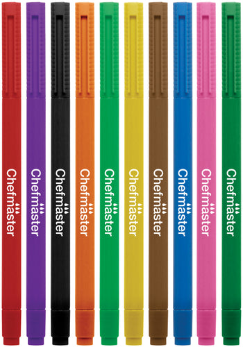 Chefmaster Dual-Tip Food Decorating Pens 10/Pkg
