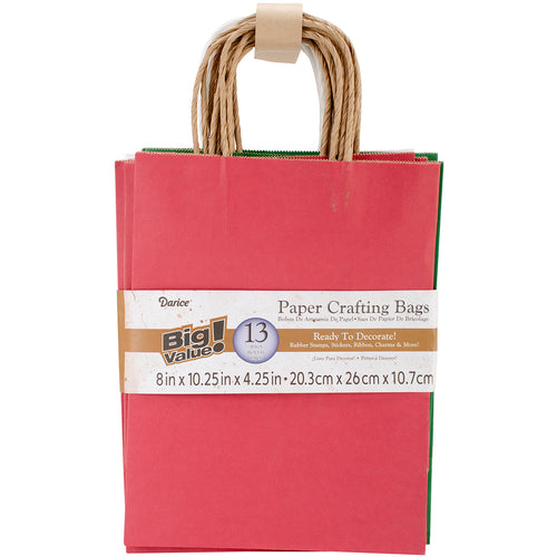 Paper Bags 8"X10.25"X4.25" 13/Pkg