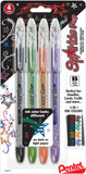 Pentel Sparkle Pop Metallic Gel Pens 1.0mm 4/Pkg