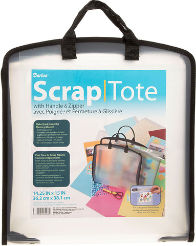 Plastic Scrap Tote W/Pockets