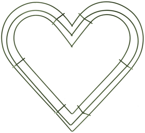 Wire Heart Wreath 12"