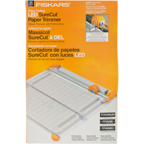 Fiskars SureCut LED Rotary Trimmer 12"