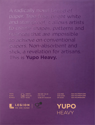 Yupo Heavy Pads 9"X12" 10 Sheets/Pkg