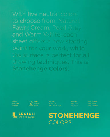 Stonehenge Paper Pad 11"X14" 15 Sheets/Pkg