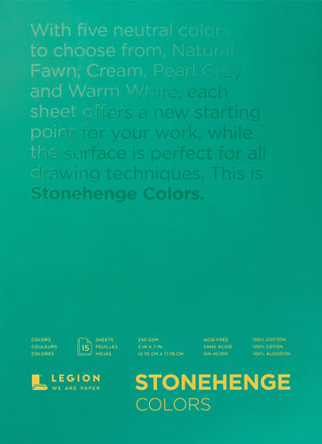 Stonehenge Paper Pad 5"X7" 15 Sheets/Pkg