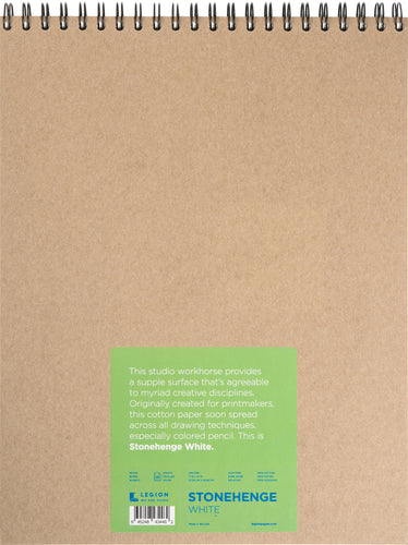 Stonehenge Spiral Paper Pad 11"X14" 32 Sheets/Pkg