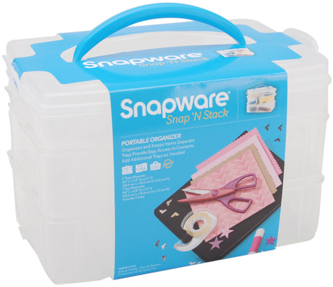 Snap 'n Stack Craft Organizer Medium Rectangle 3 Layers