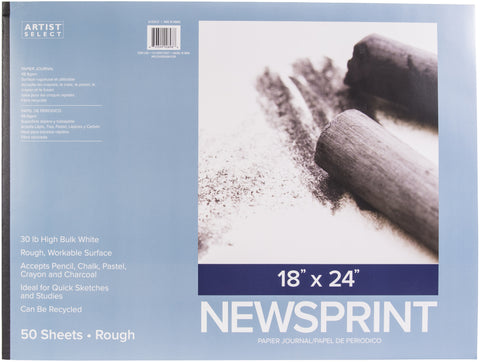 Artist Select Newsprint Pad 18"X24"