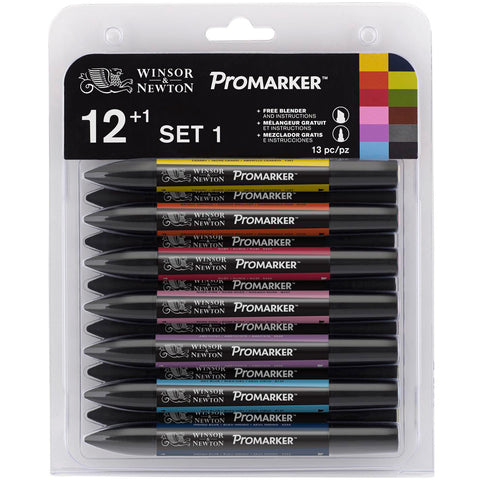 Winsor & Newton Promarker Set 12/Pkg