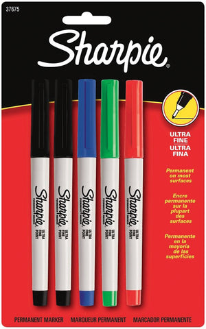 Sharpie Ultra Fine Point Permanent Markers 5/Pkg