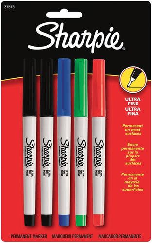 Sharpie Ultra Fine Point Permanent Markers 5/Pkg