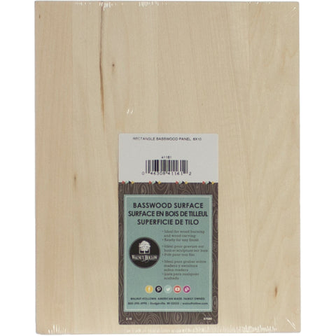 Basswood Rectangle Panel