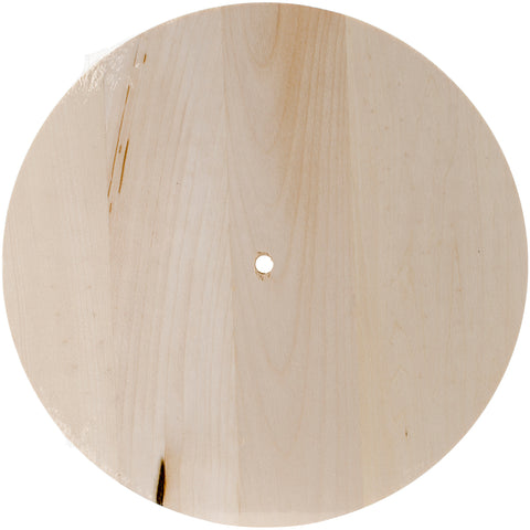 Basswood Round Clock