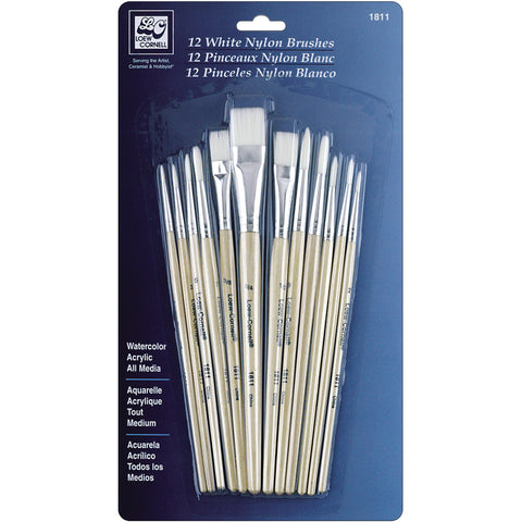 White Nylon Brush Set